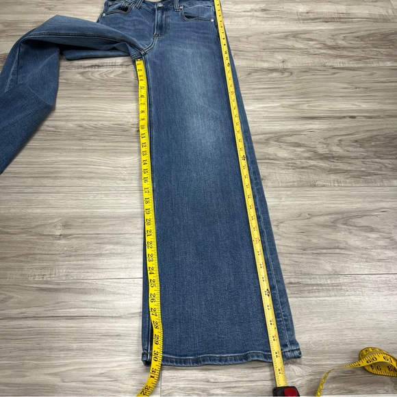 Quince Stretch High Rise Wide Leg Jeans 32“ in Medium Wash Size 26 - Picture 11 of 11